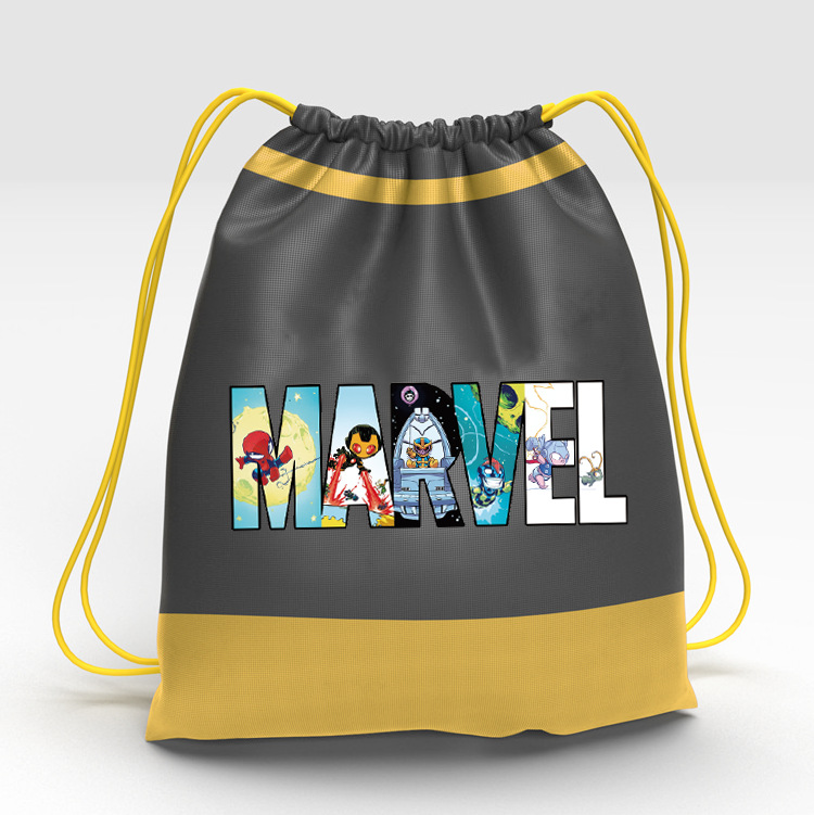 Custom Full Colors Drawstring Backpacks